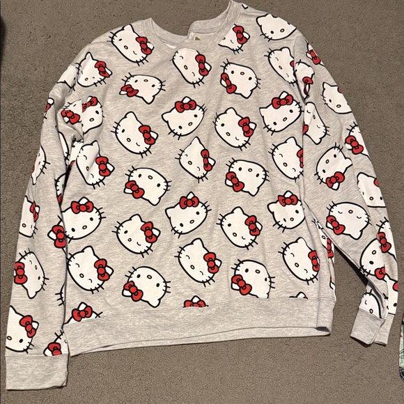 Hello Kitty Sweaters - Hello Kitty Sanrio Gray Sweater